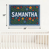 Calm personalized name art for Samantha