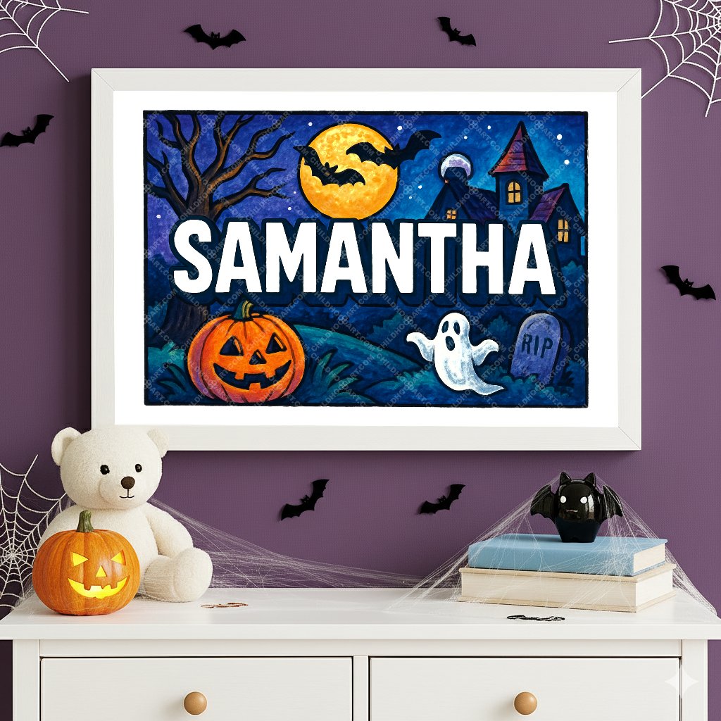Personalized name art for Samantha