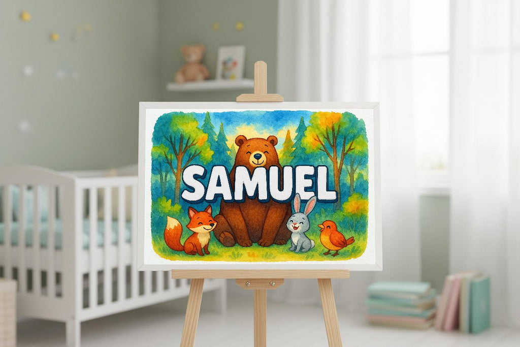 Personalized name art for Samuel