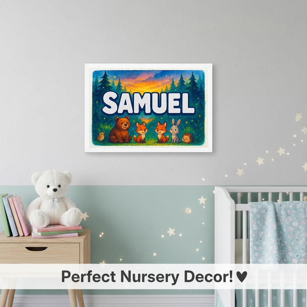 Personalized name art for Samuel