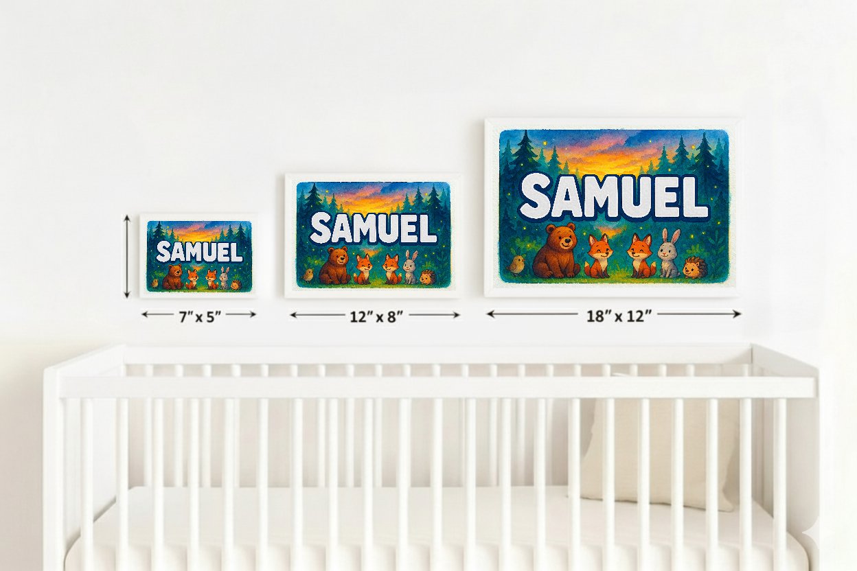 Personalized name art for Samuel