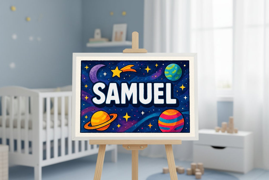 Personalized name art for Samuel