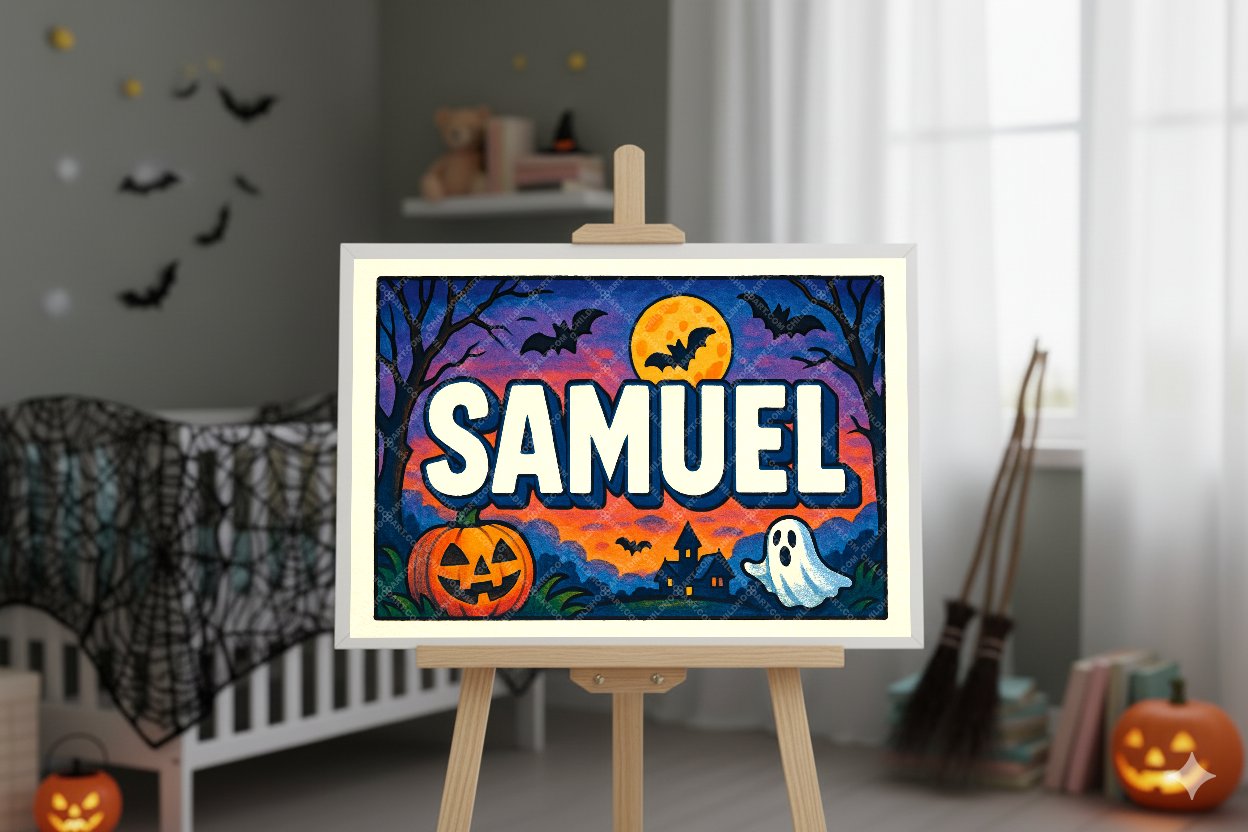 Personalized name art for Samuel