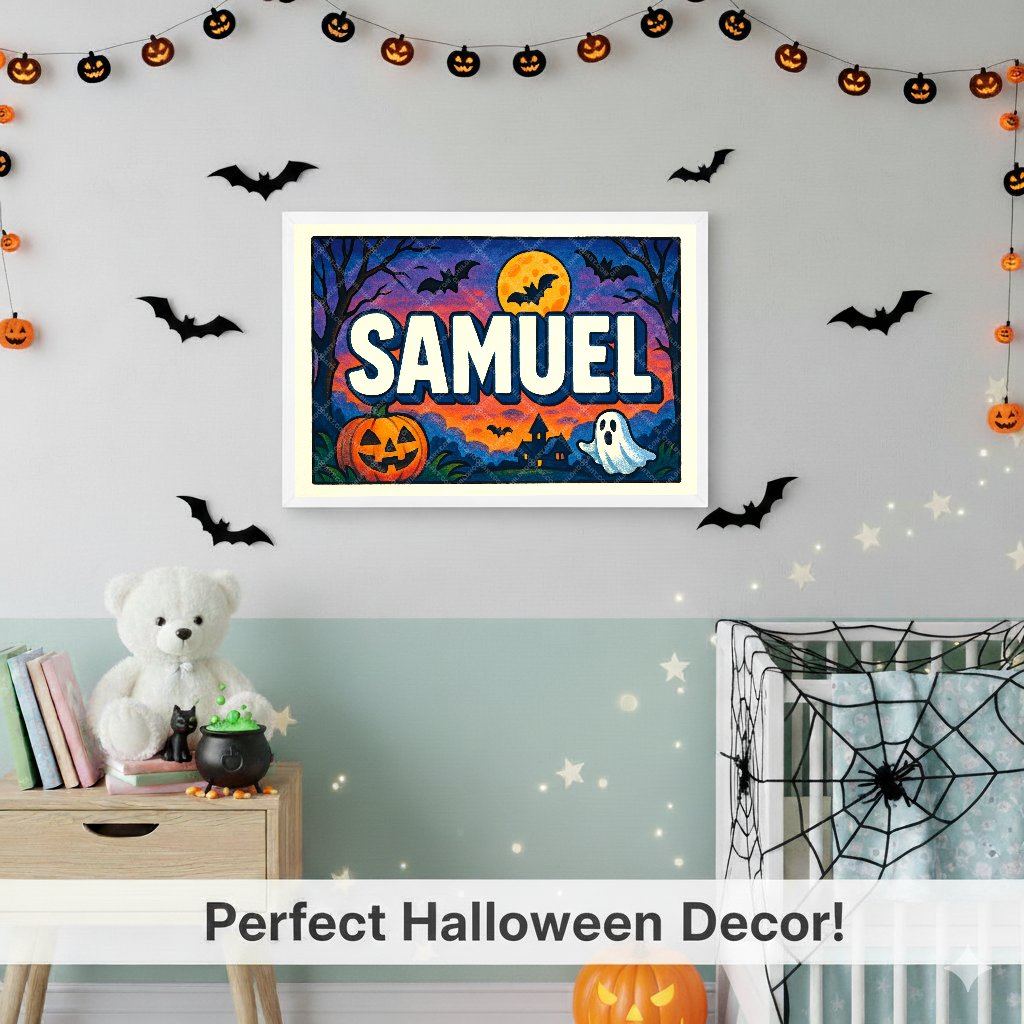 Personalized name art for Samuel