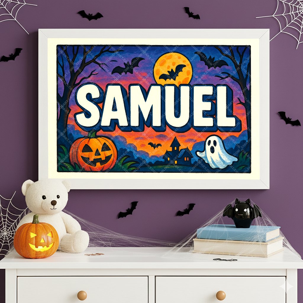 Personalized name art for Samuel