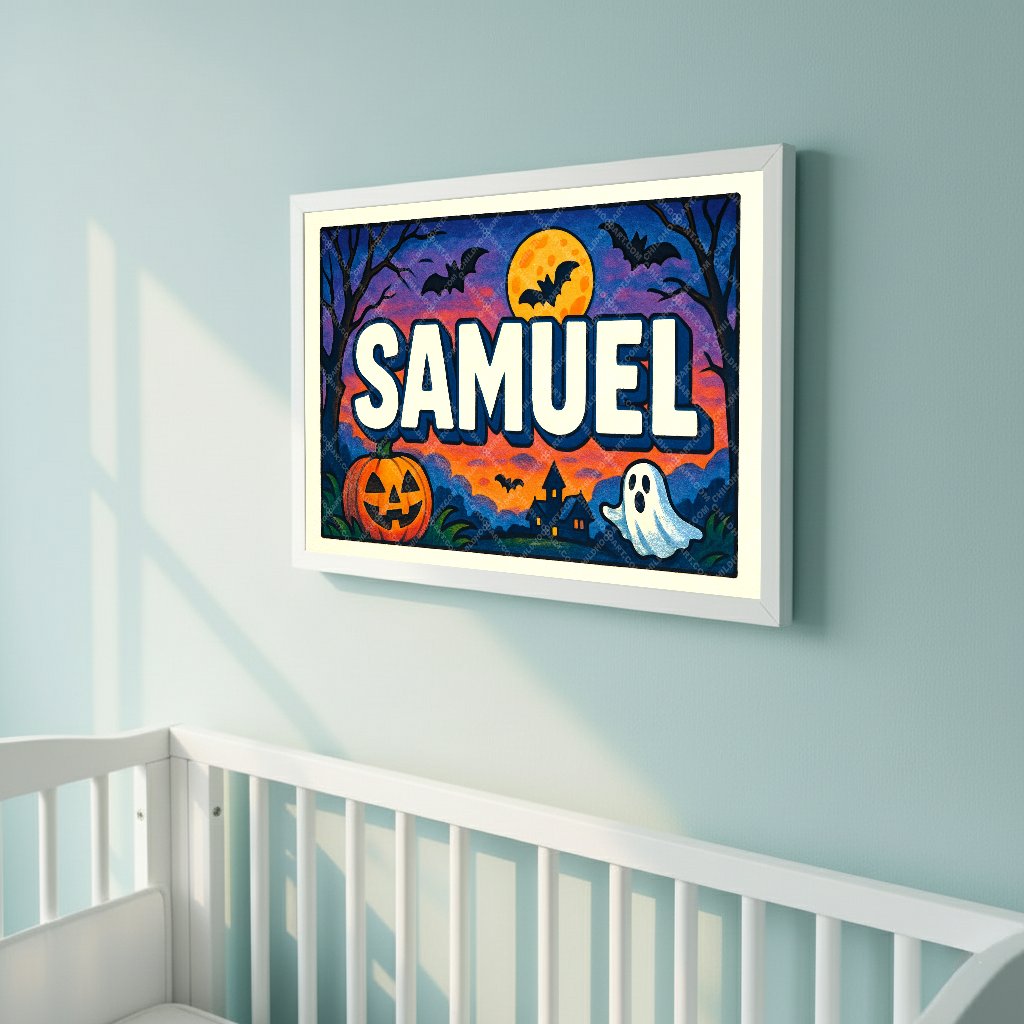 Personalized name art for Samuel