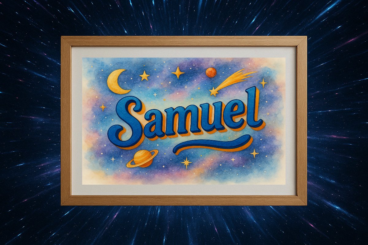 Samuel Personalized Outer Space Art 78