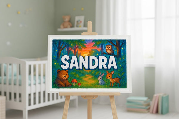Sandra’s Personalized Forest Friends Art