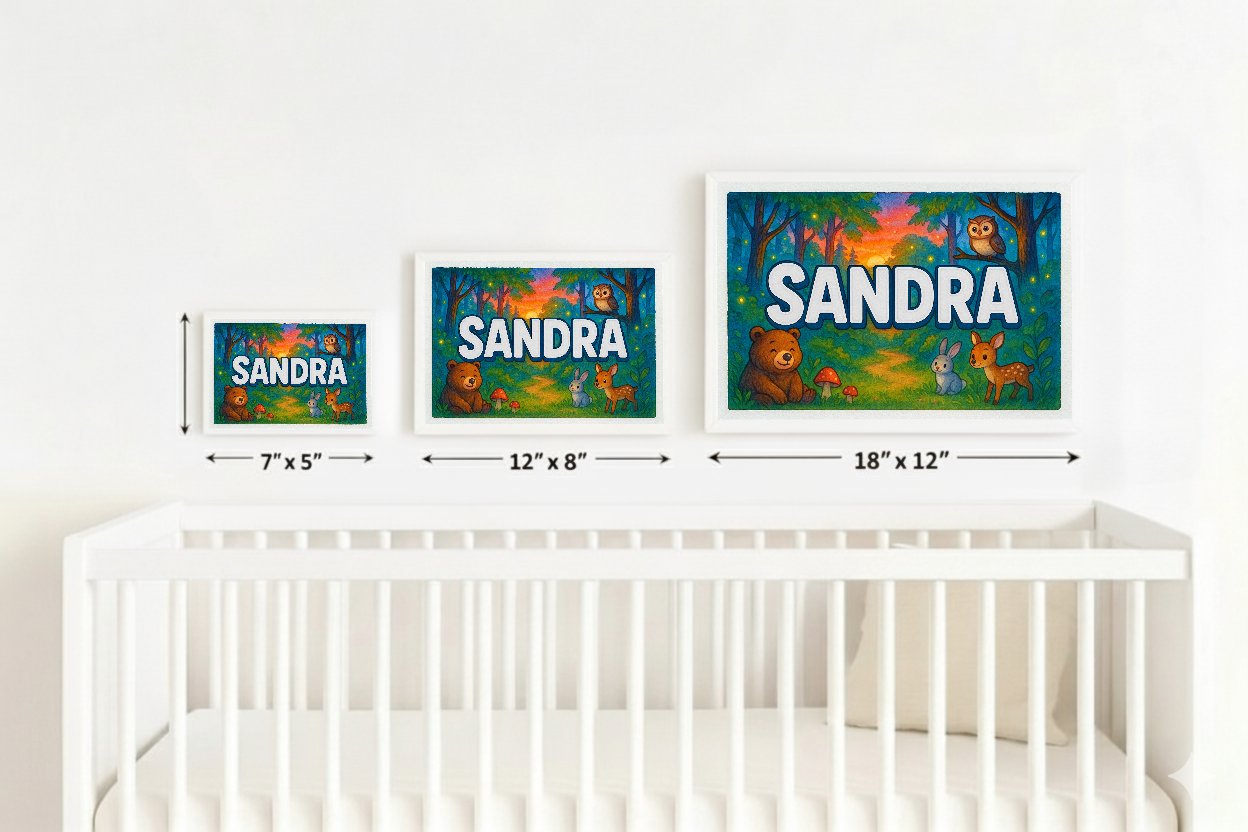 Personalized name art for Sandra