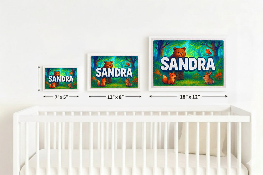 Personalized name art for Sandra