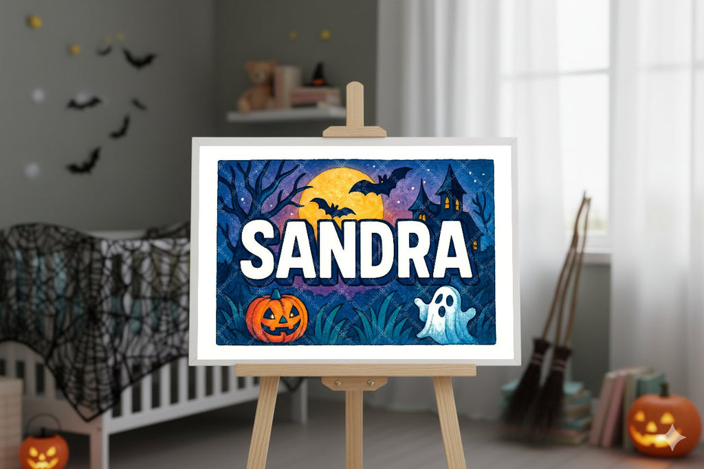 Personalized name art for Sandra