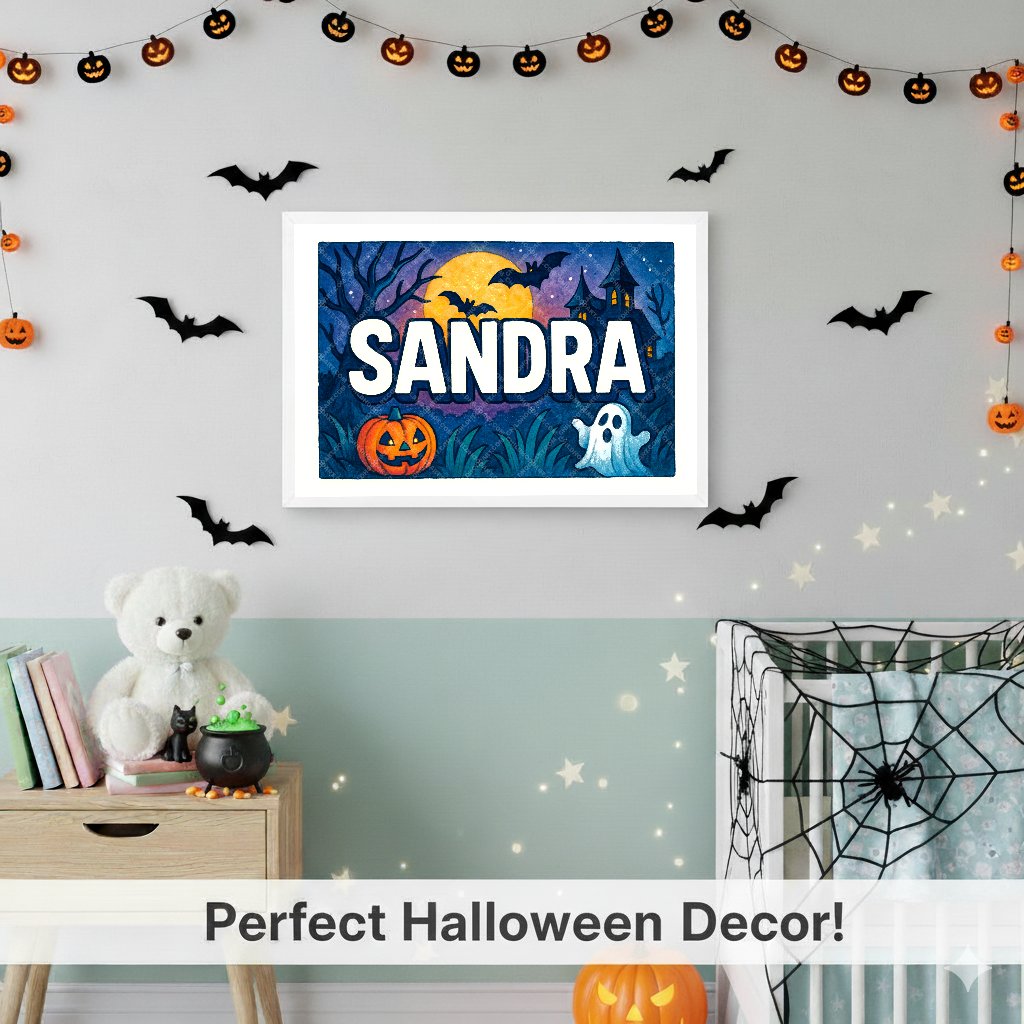 Personalized name art for Sandra