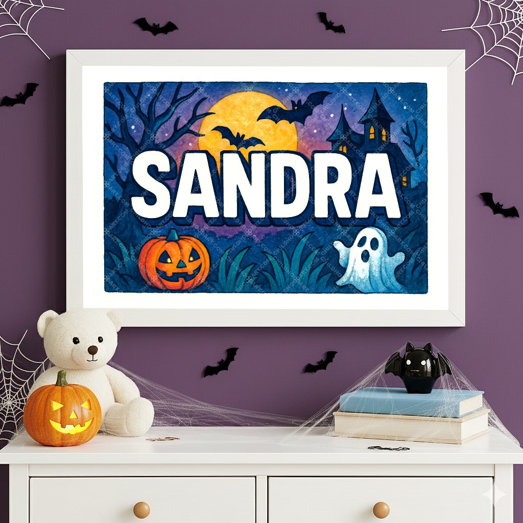 Personalized name art for Sandra