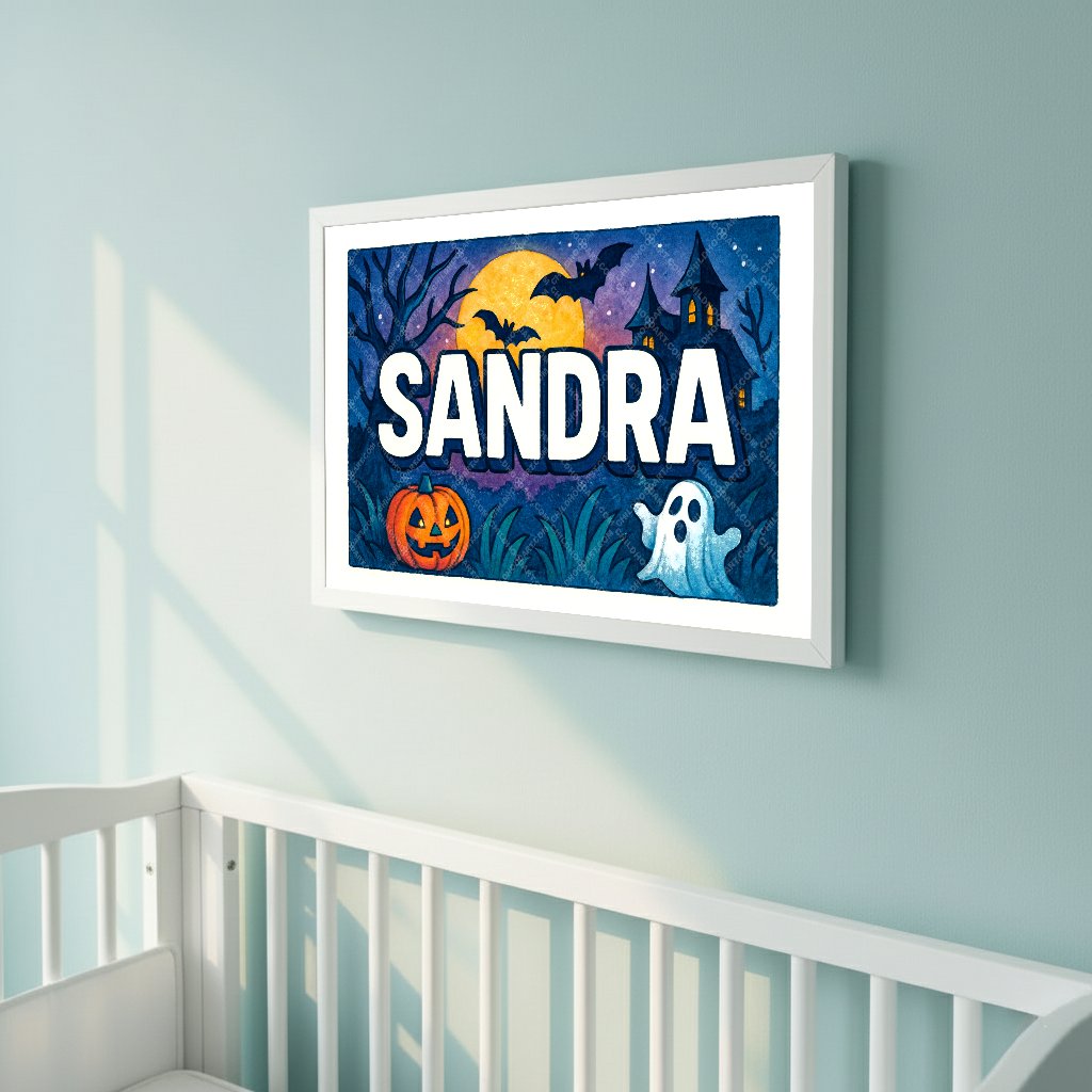 Personalized name art for Sandra