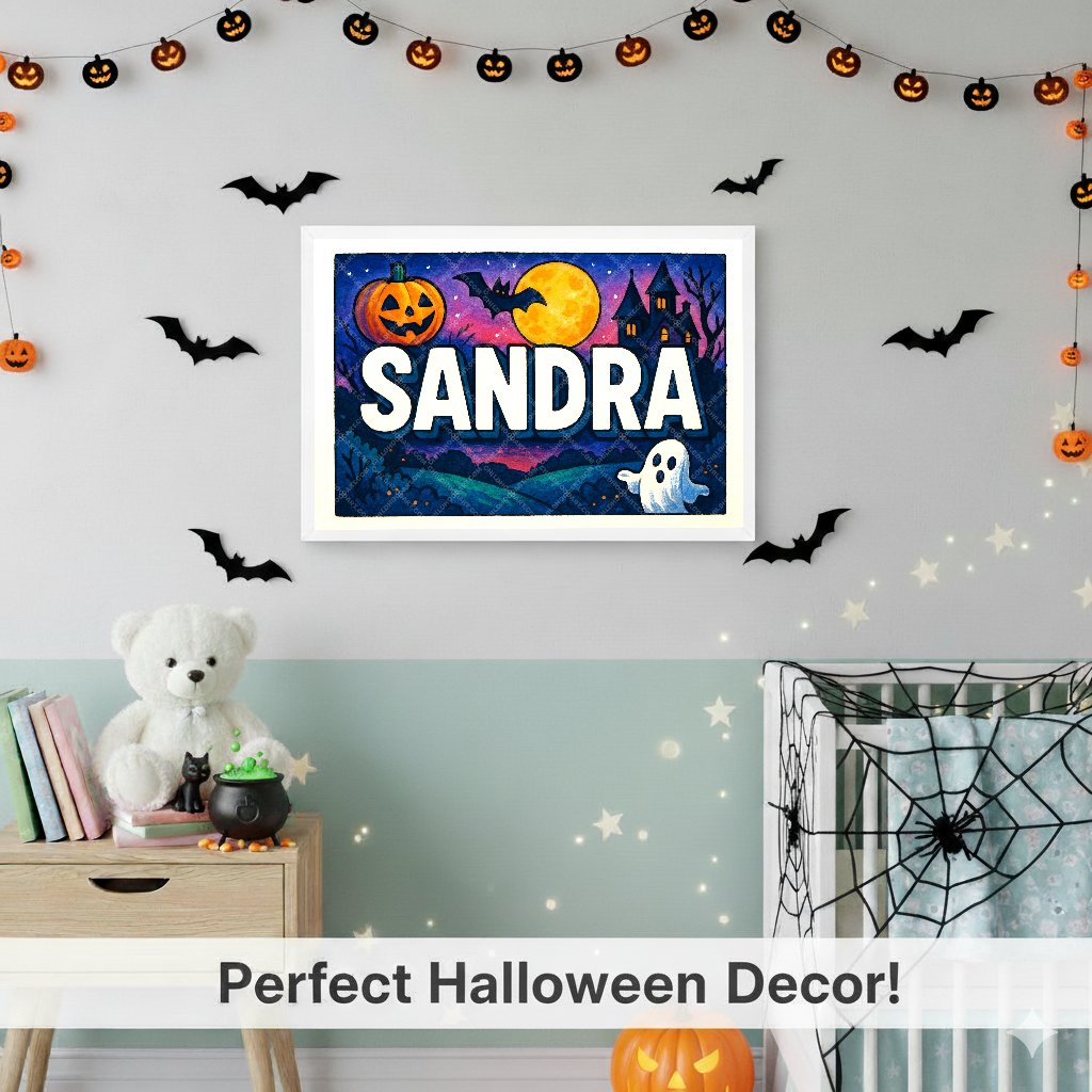 Personalized name art for Sandra