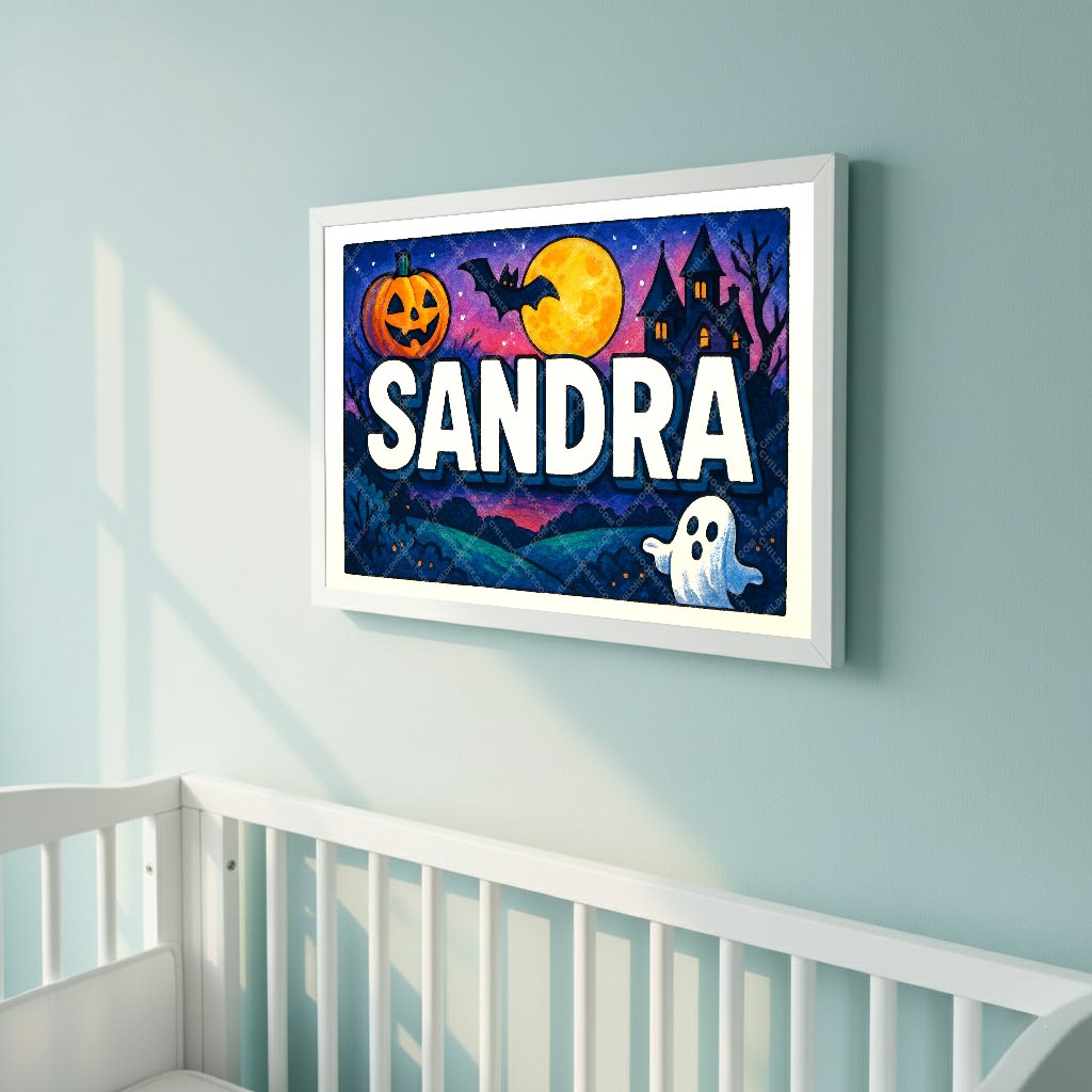Personalized name art for Sandra