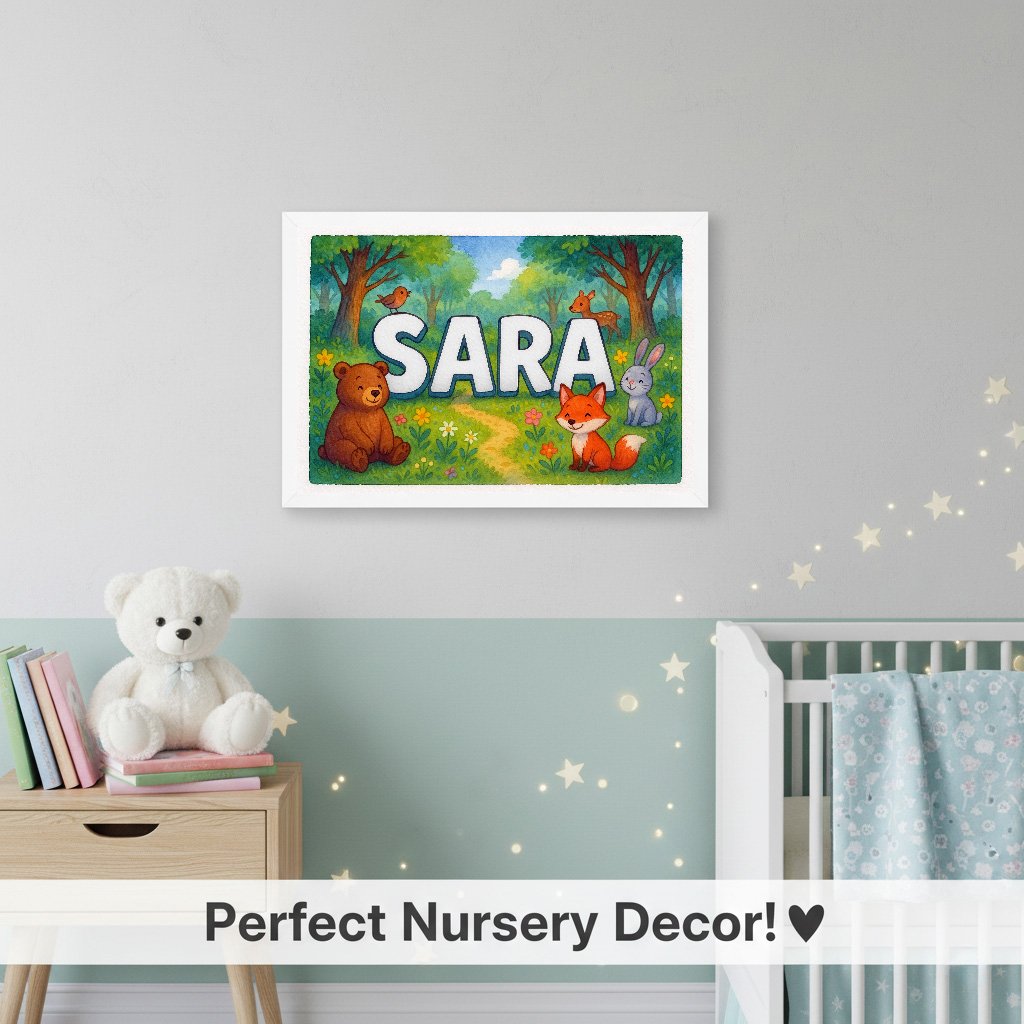 Personalized name art for Sara