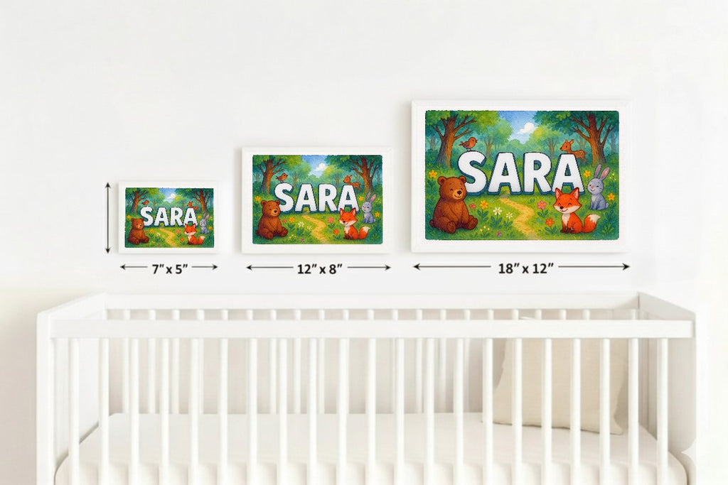 Personalized name art for Sara
