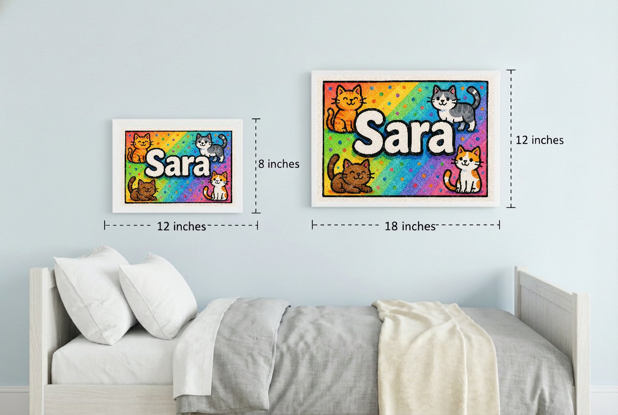 Personalized name art for Sara