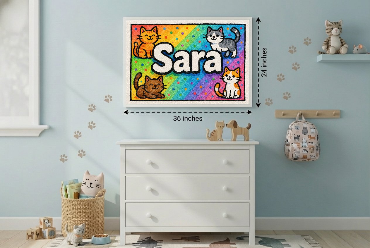 Personalized name art for Sara