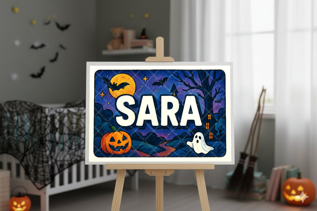 Personalized name art for Sara