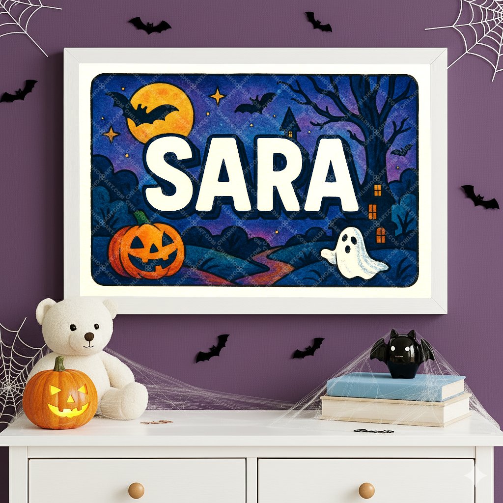 Personalized name art for Sara