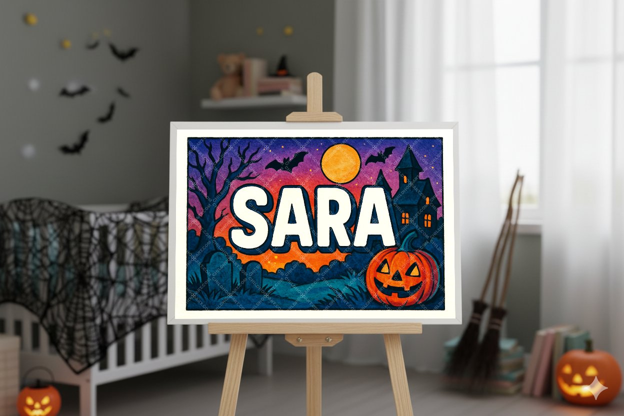 Personalized name art for Sara