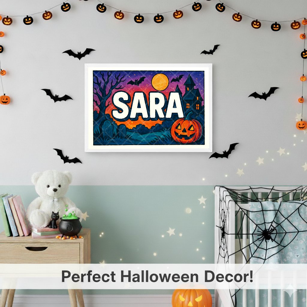 Personalized name art for Sara