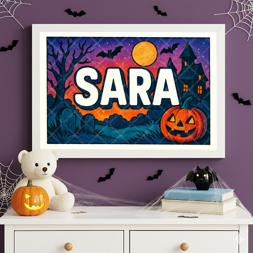 Personalized name art for Sara