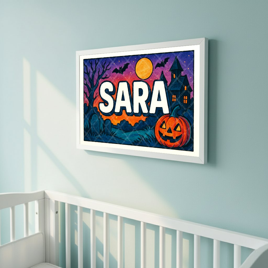 Personalized name art for Sara