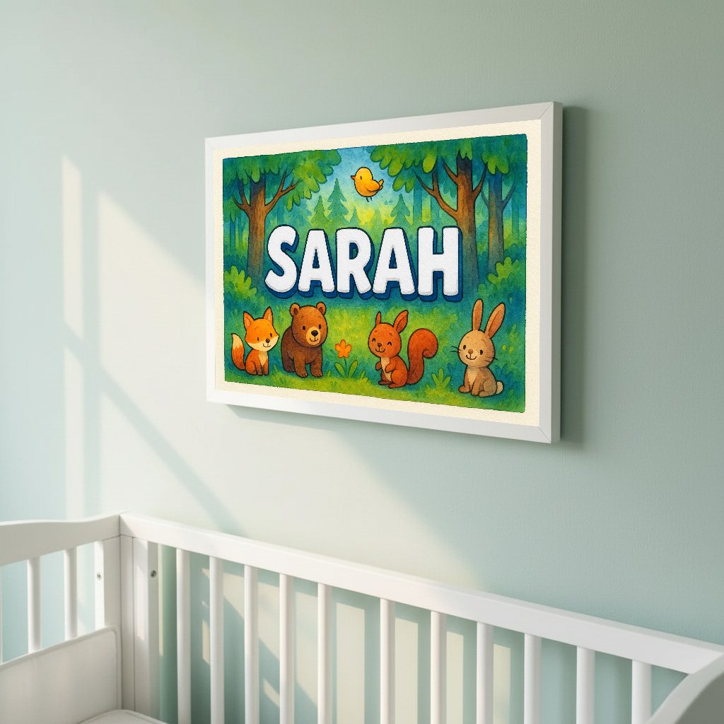 Personalized name art for Sarah