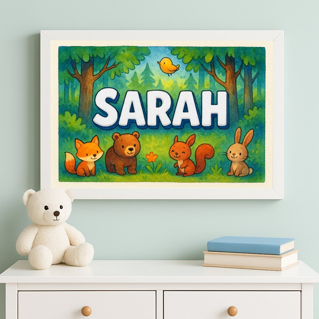 Personalized name art for Sarah