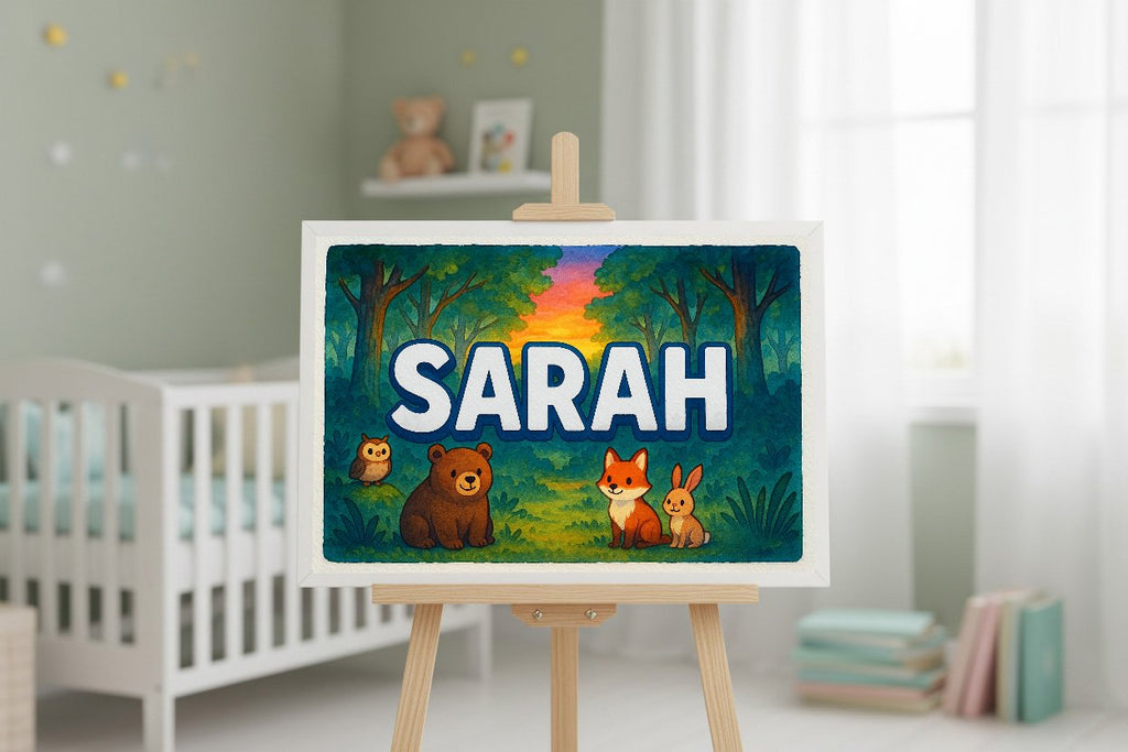 Personalized name art for Sarah