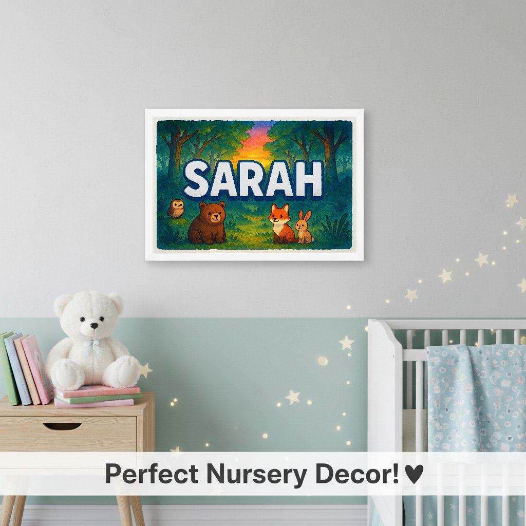 Personalized name art for Sarah