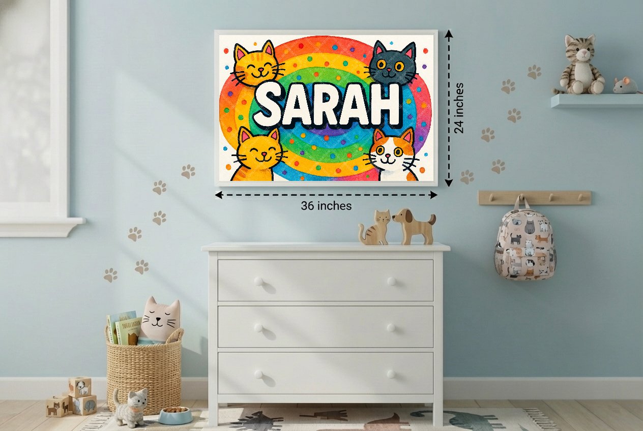 Personalized name art for Sarah