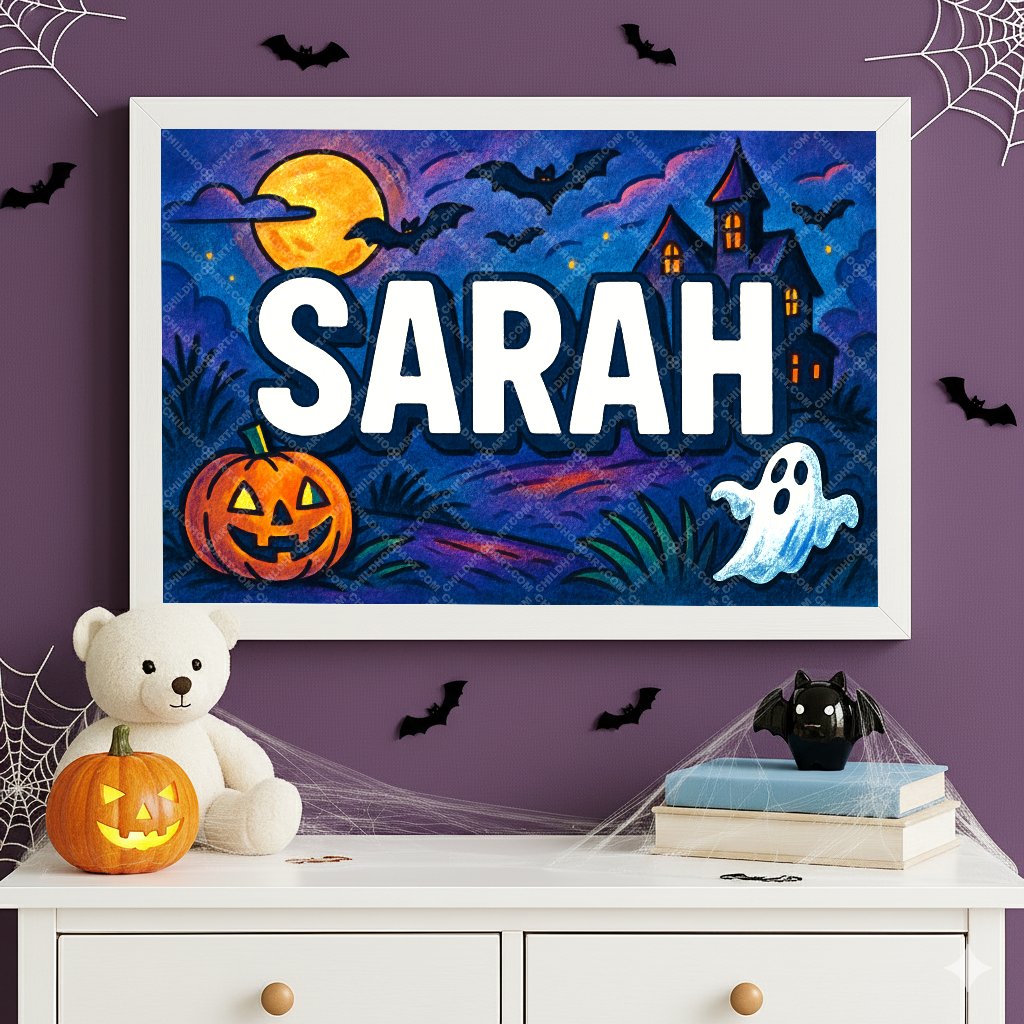 Personalized name art for Sarah