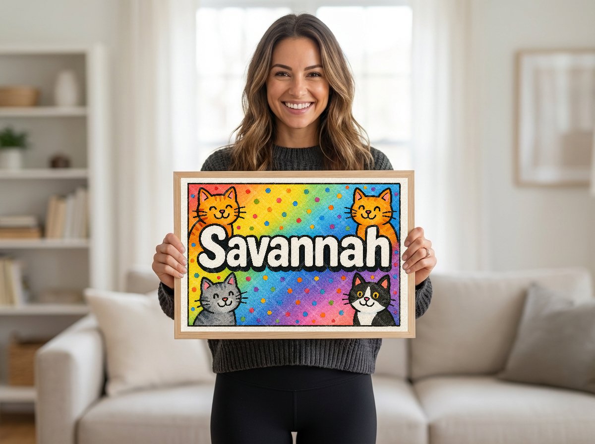 Personalized name art for Savannah