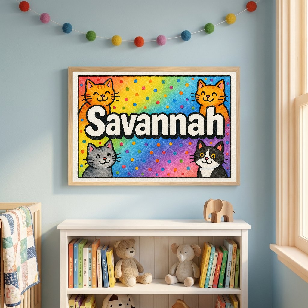 Personalized name art for Savannah