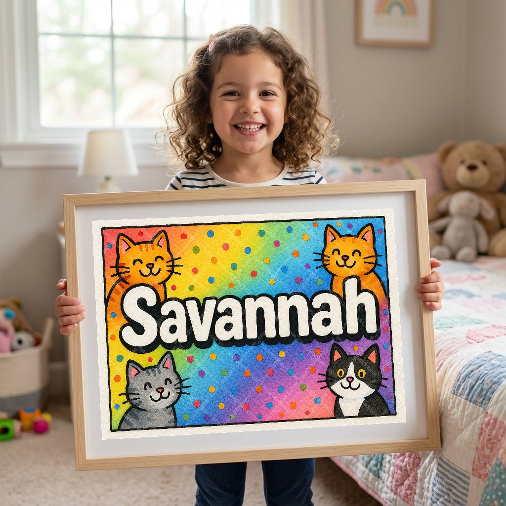 Personalized name art for Savannah