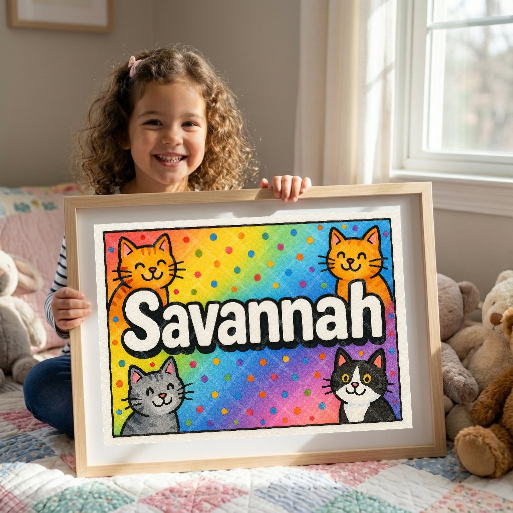 Personalized name art for Savannah