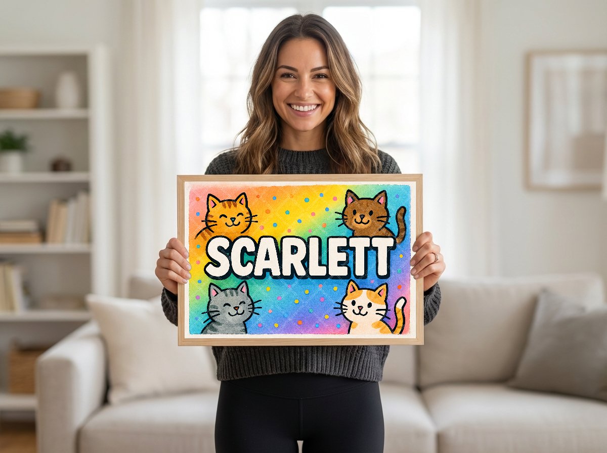 Personalized name art for Scarlett
