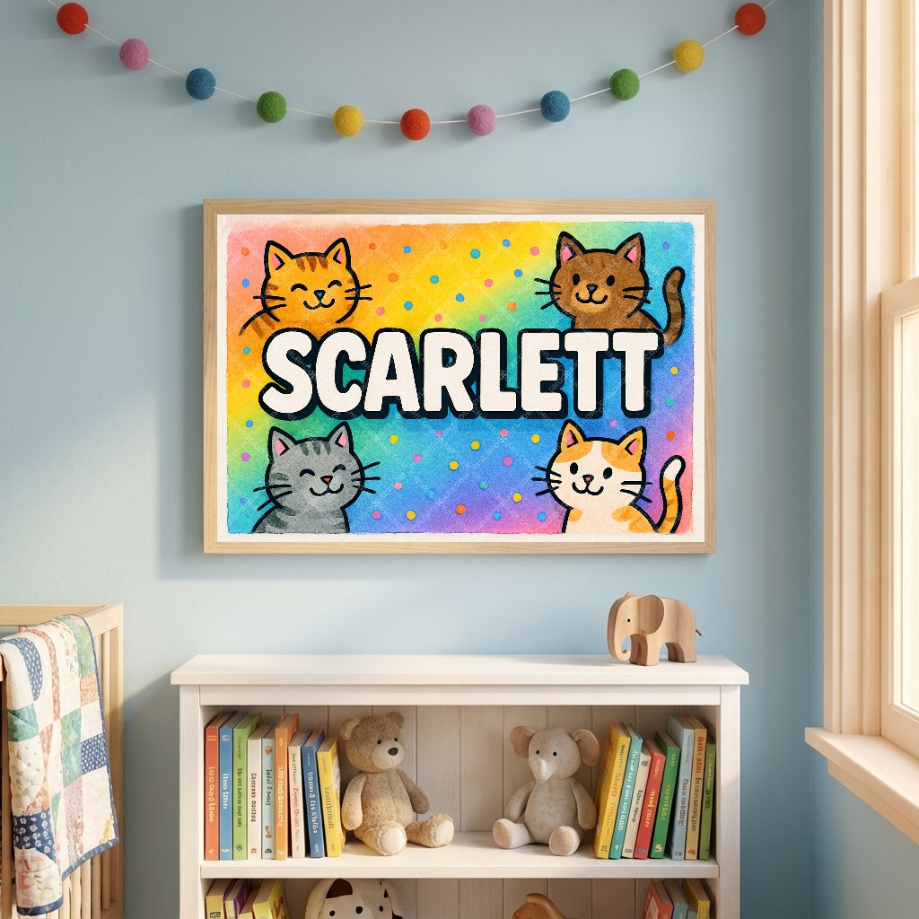 Personalized name art for Scarlett