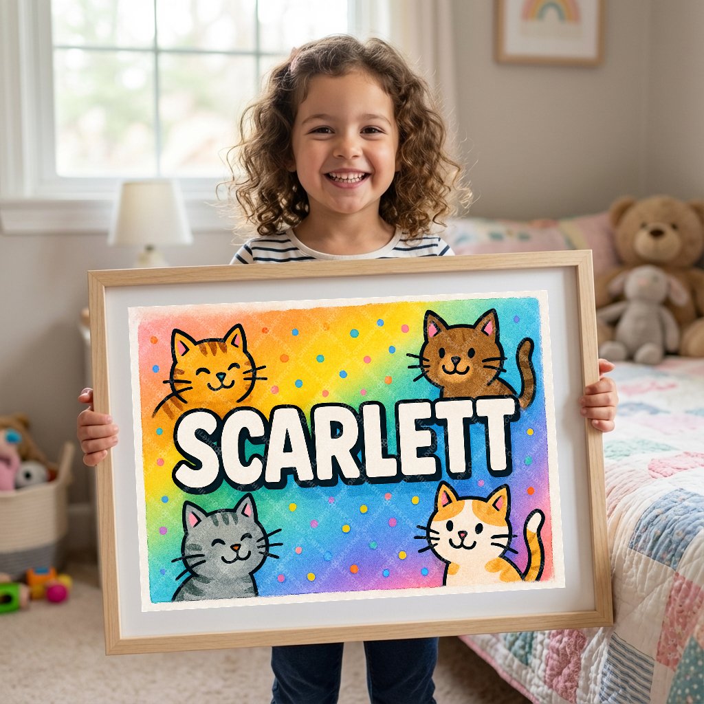 Personalized name art for Scarlett