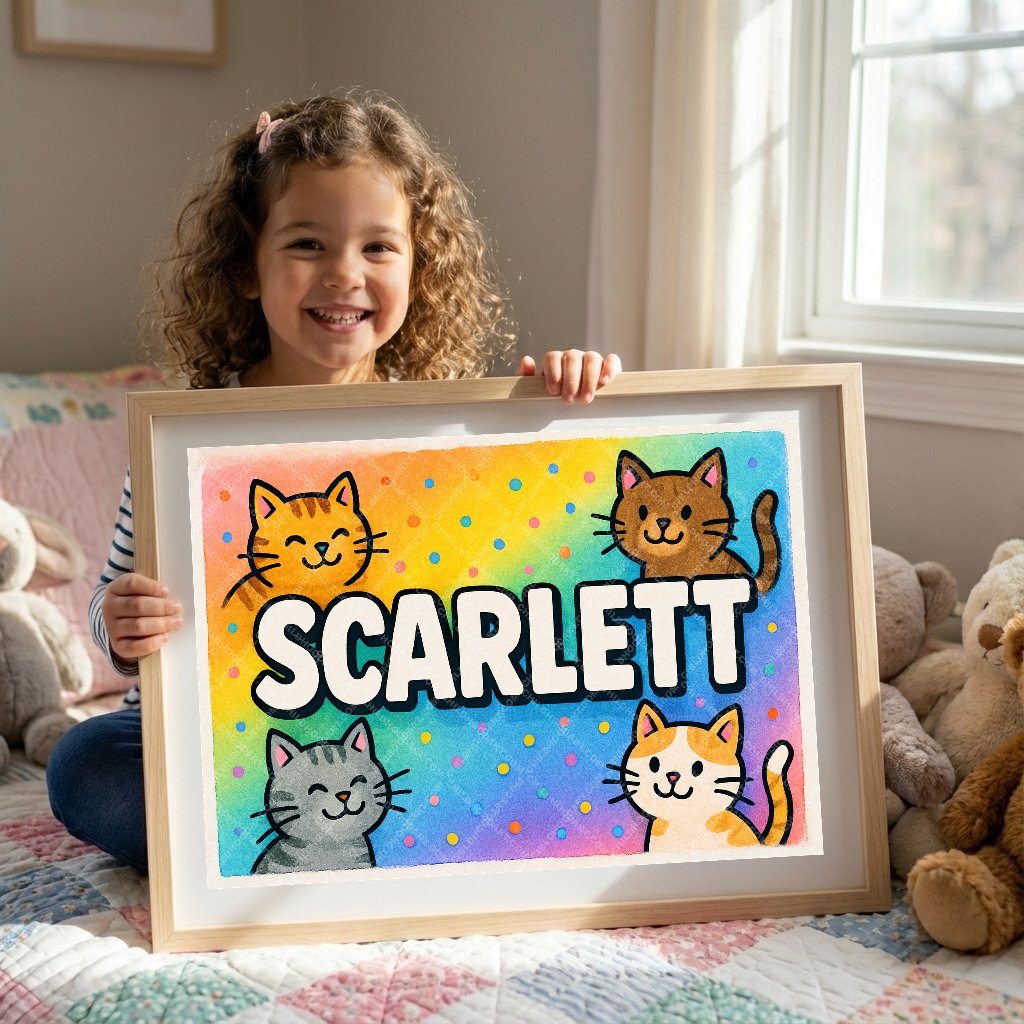 Personalized name art for Scarlett