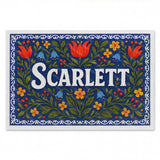 Calm personalized name art for Scarlett