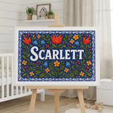 Calm personalized name art for Scarlett