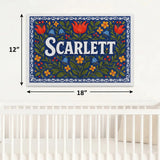 Calm personalized name art for Scarlett