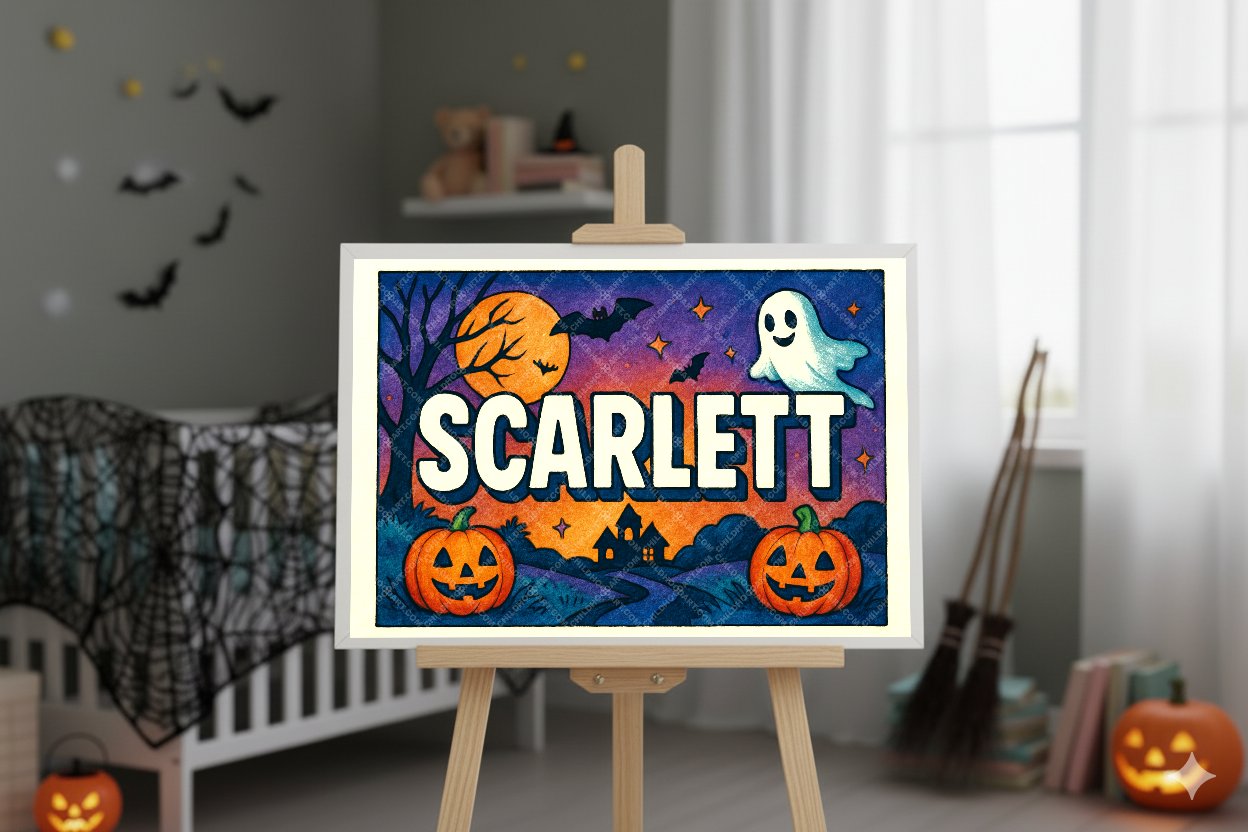 Personalized name art for Scarlett