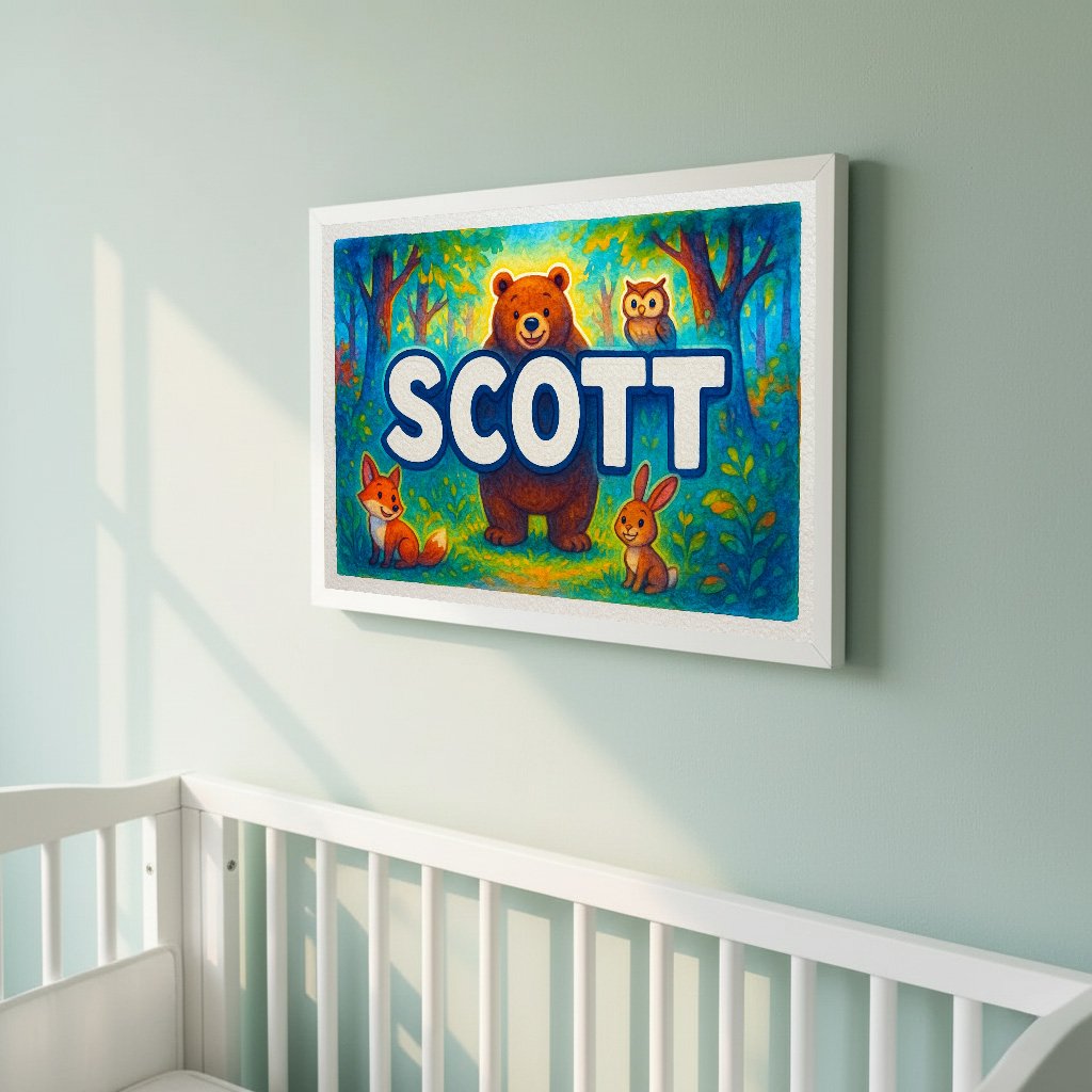 Personalized name art for Scott