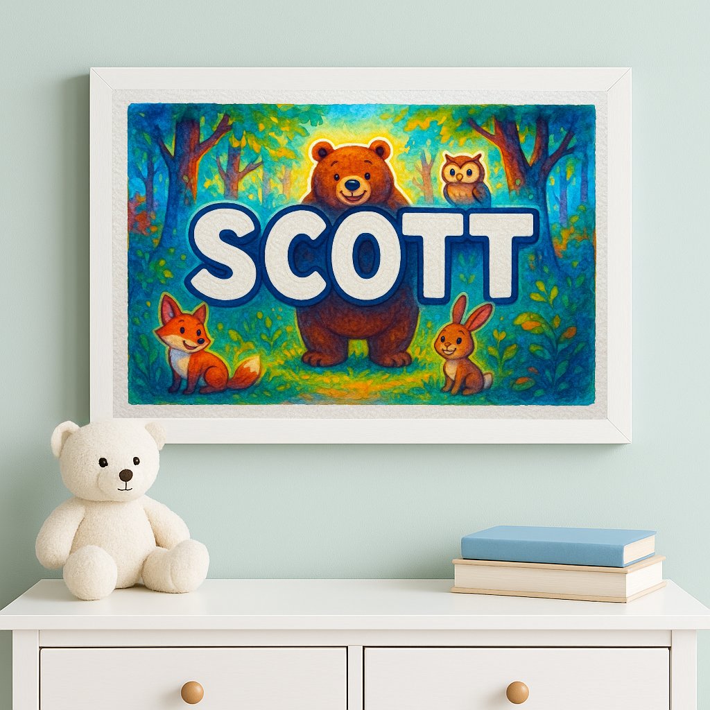 Personalized name art for Scott